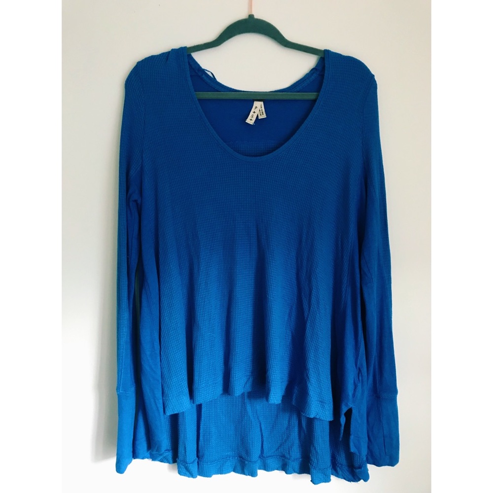 Cobalt Blue Free People Long Sleeved Tunic
